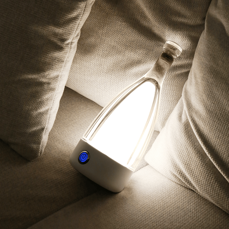 Battery Powered Wine Bottle Table Lamp