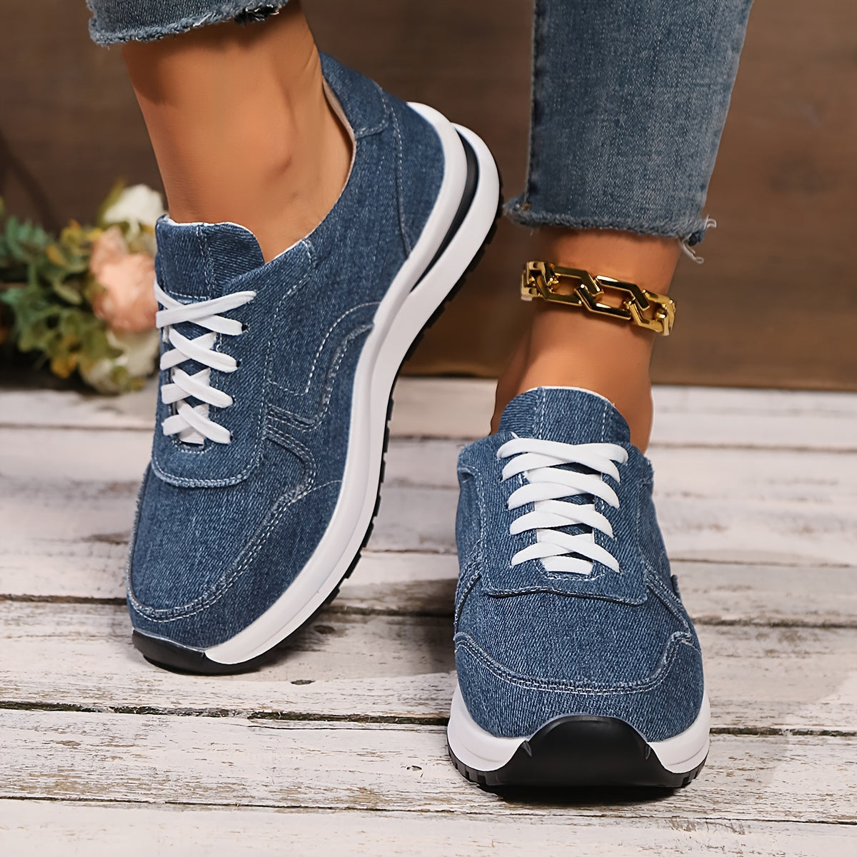 Soft Casual Blue Jeans Shoes