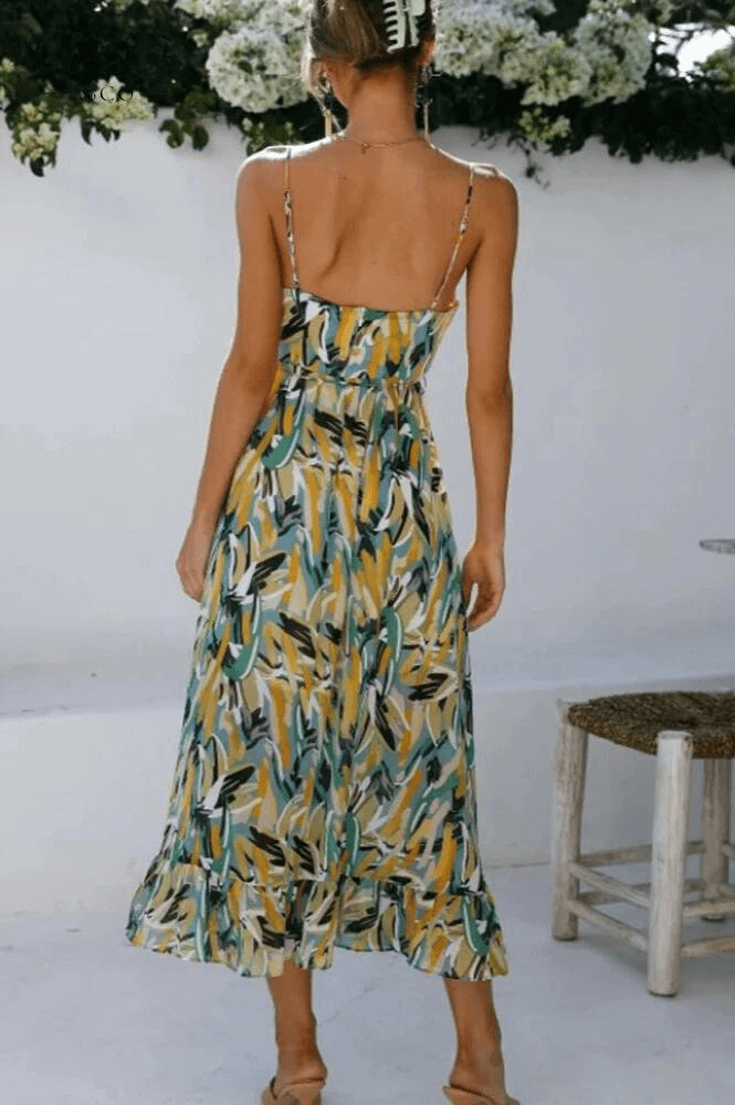 Vibrant Garden Party Dress