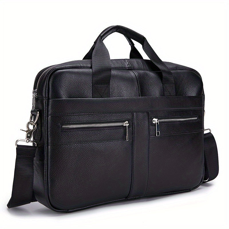 Authentic Leather Mens Crossbody Bag – Adjustable Strap