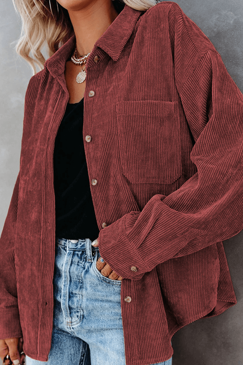 Casual Loose Fit Women's Long Sleeve Top