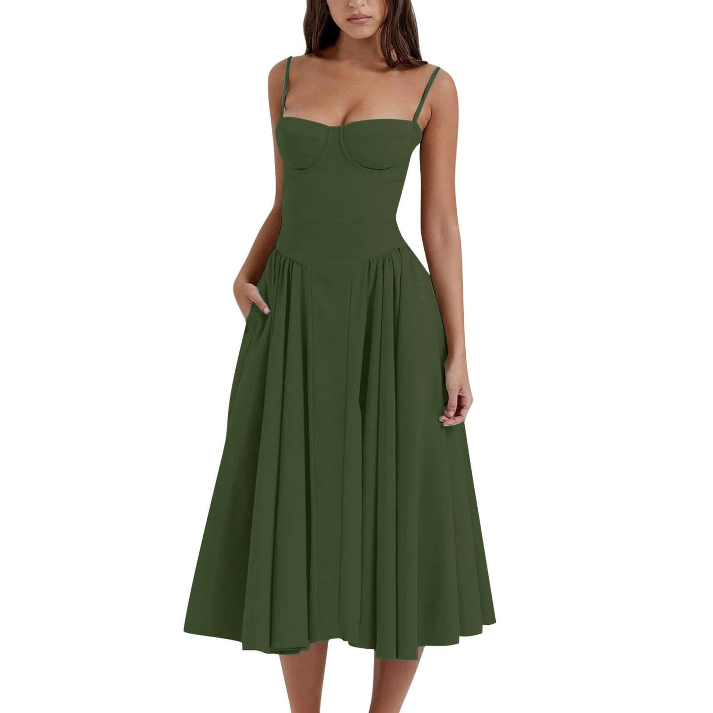 Ladies' Chic Corset Waist Dress