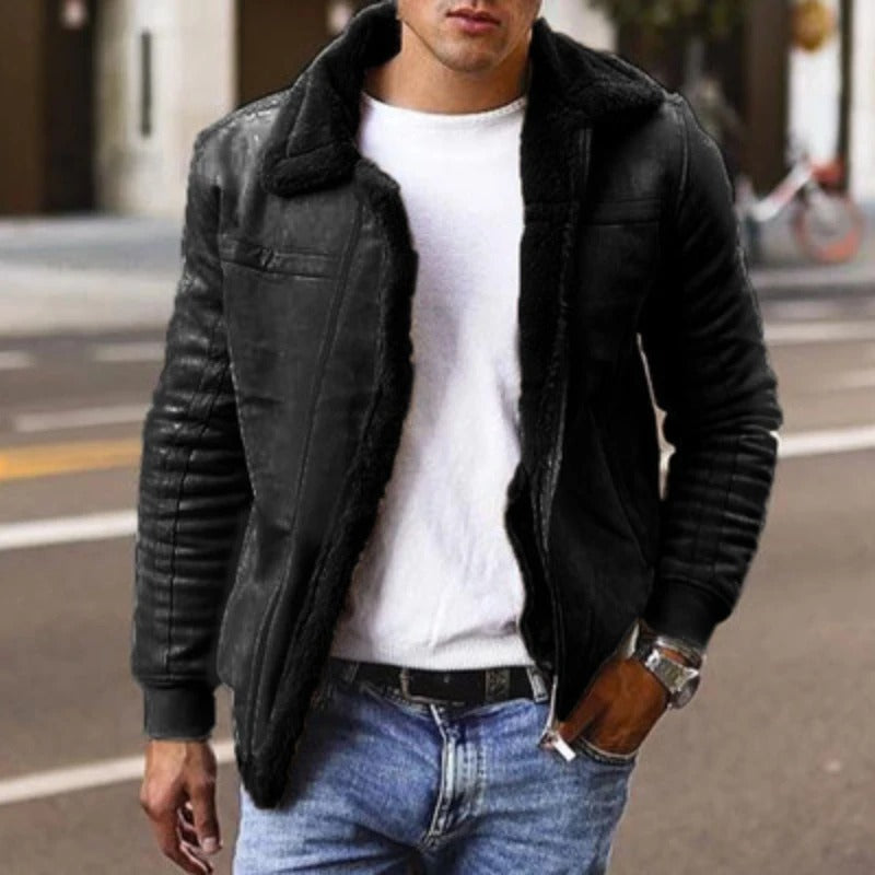 Retro Flight Jacket for Men with Classic Fit - Luxivelle