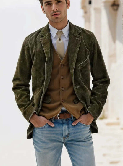 Classic Textured Jacket for Men