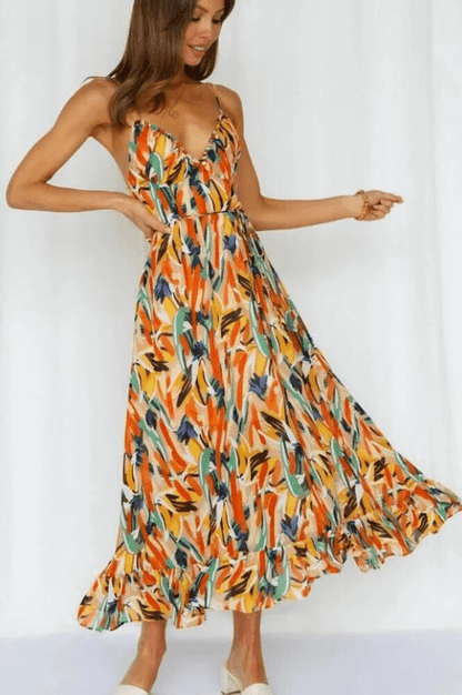 Vibrant Garden Party Dress