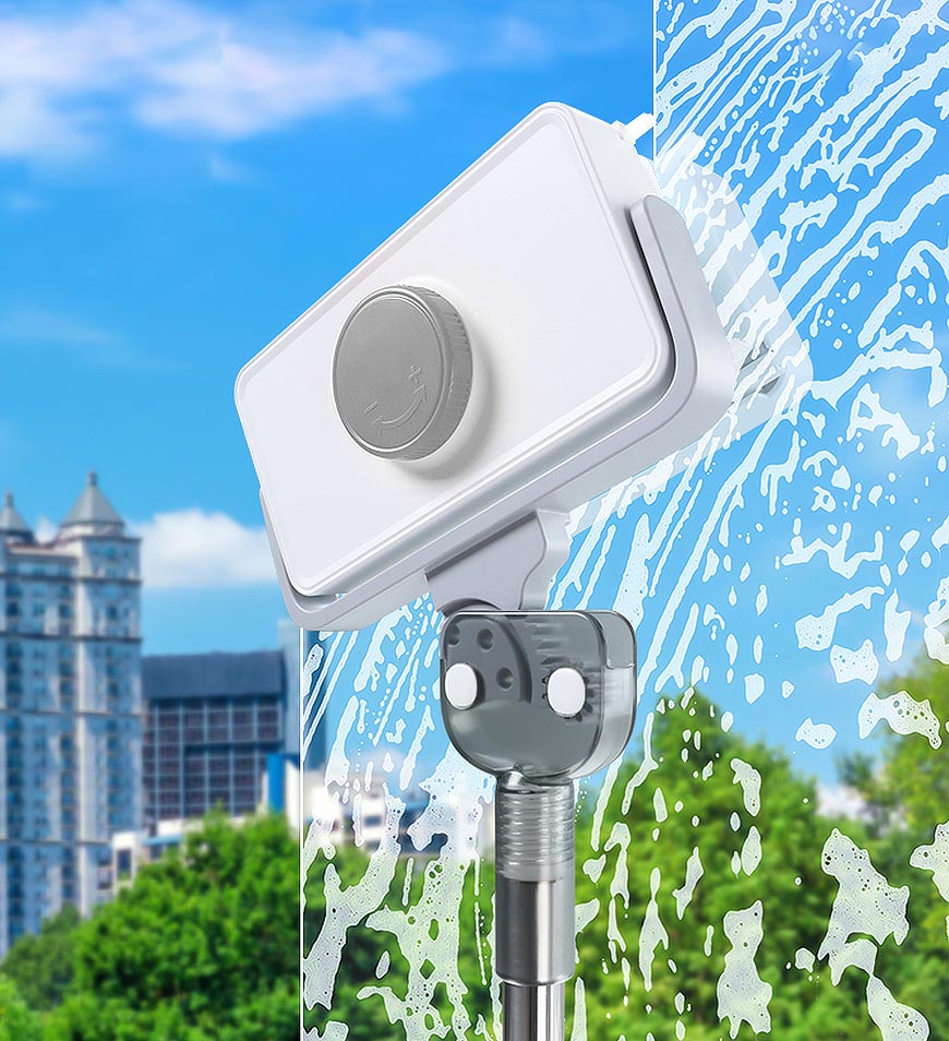 Easy Reach Window Cleaning Tool with Magnetic Double Sides