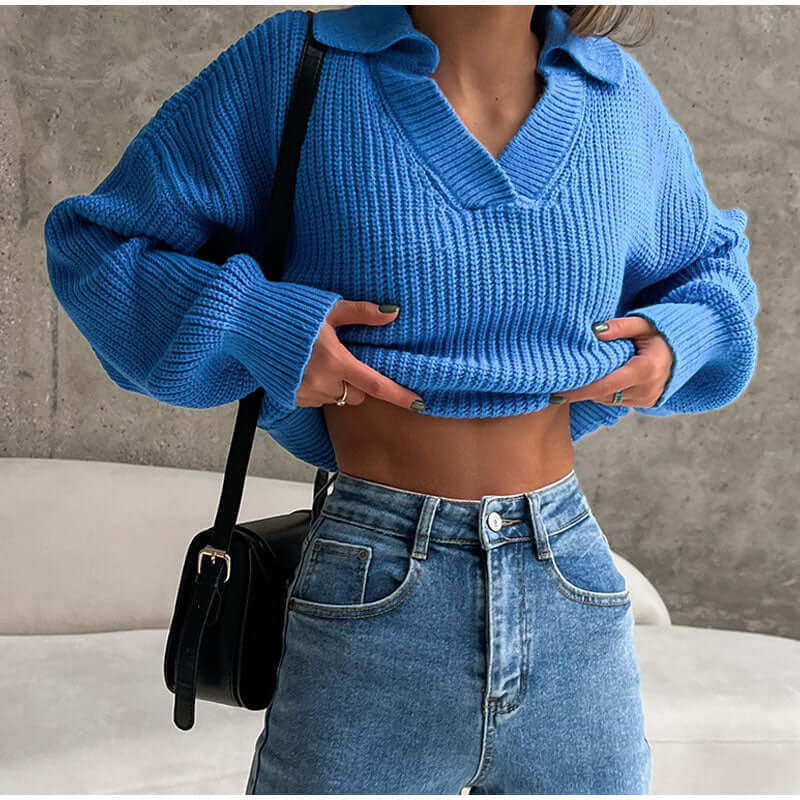 Ladies Soft Knit Pullover Sweater - Luxivelle