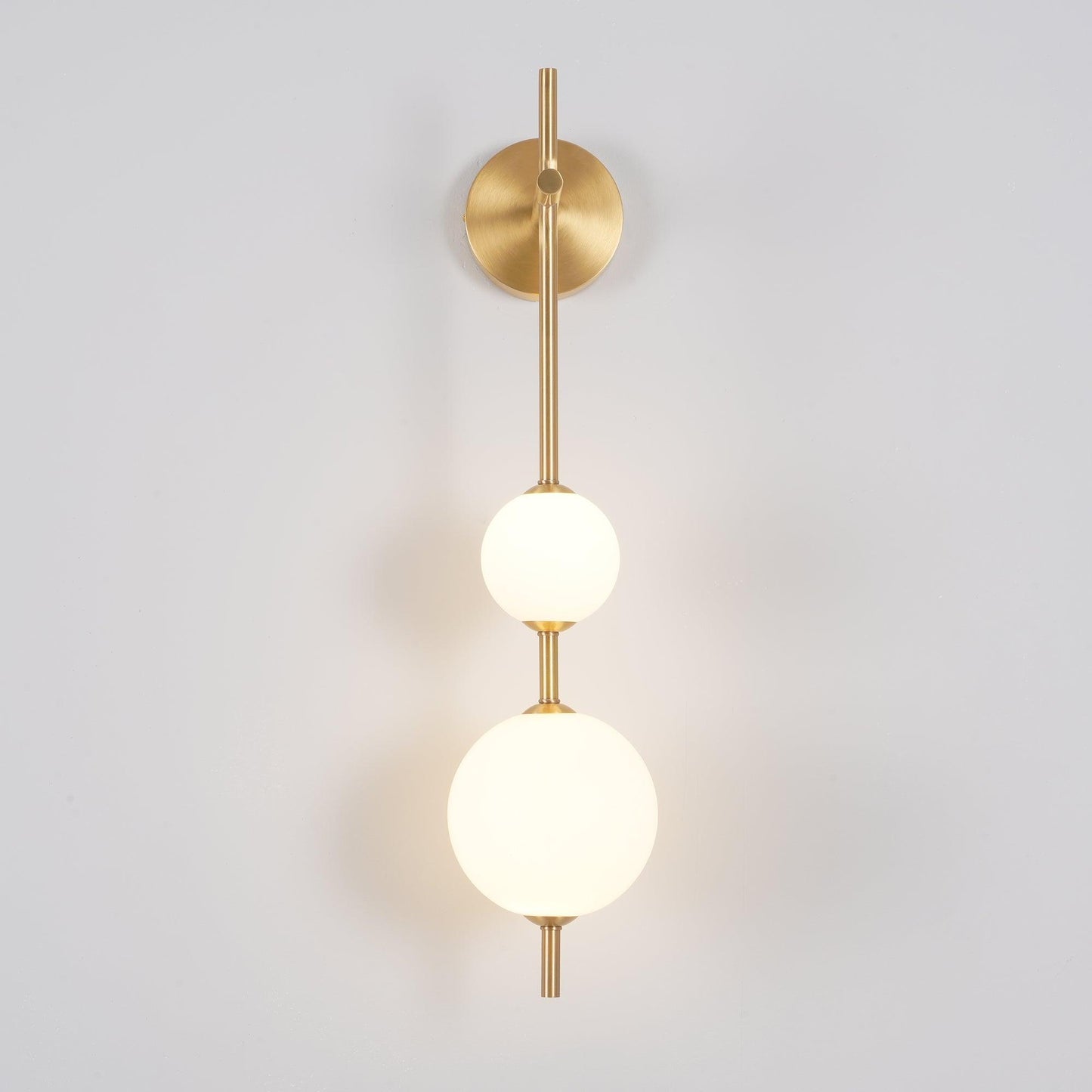 Sleek Round Glass Wall Light