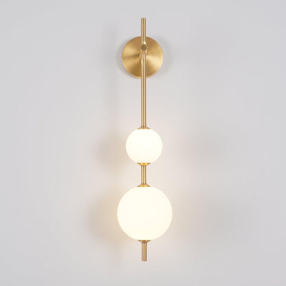 Sleek Round Glass Wall Light
