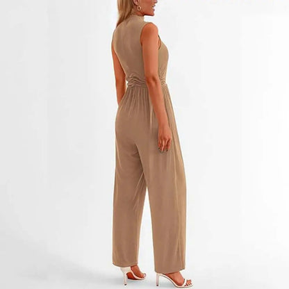 Ladies' Chic Flowy Wide Leg Jumpsuit