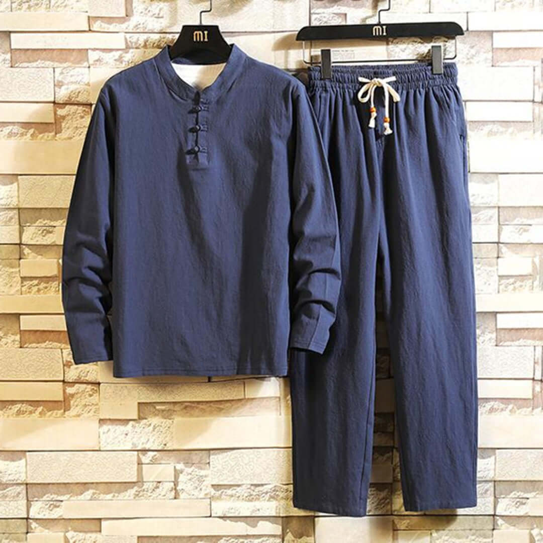 Relaxed Fit 2 Piece Suit Set for Men