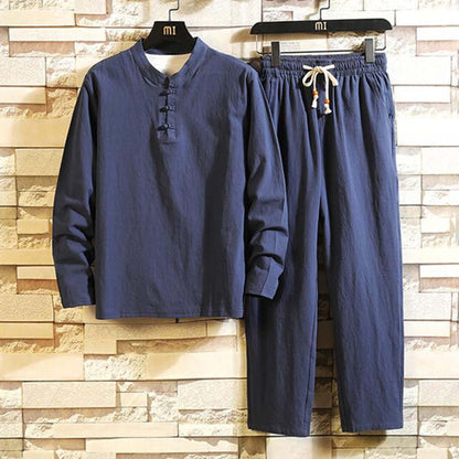 Relaxed Fit 2 Piece Suit Set for Men