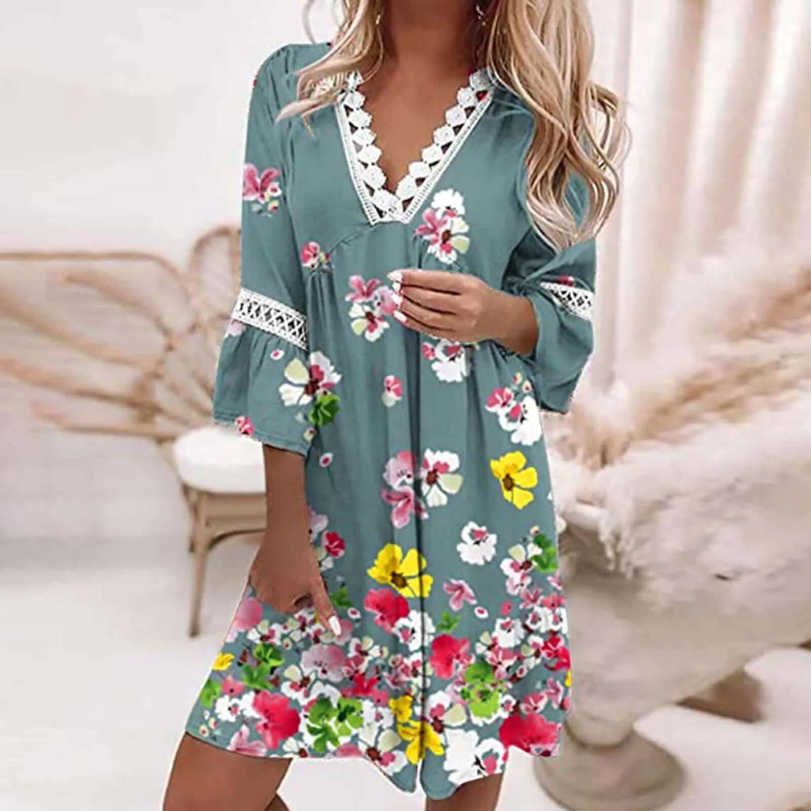 Relaxed Fit Summer Cotton Dress - Luxivelle