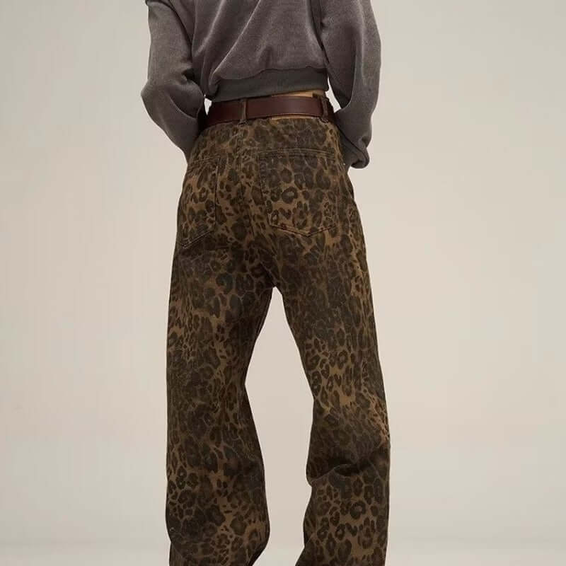 Fashionable Leopard Women's Stretch Jeans
