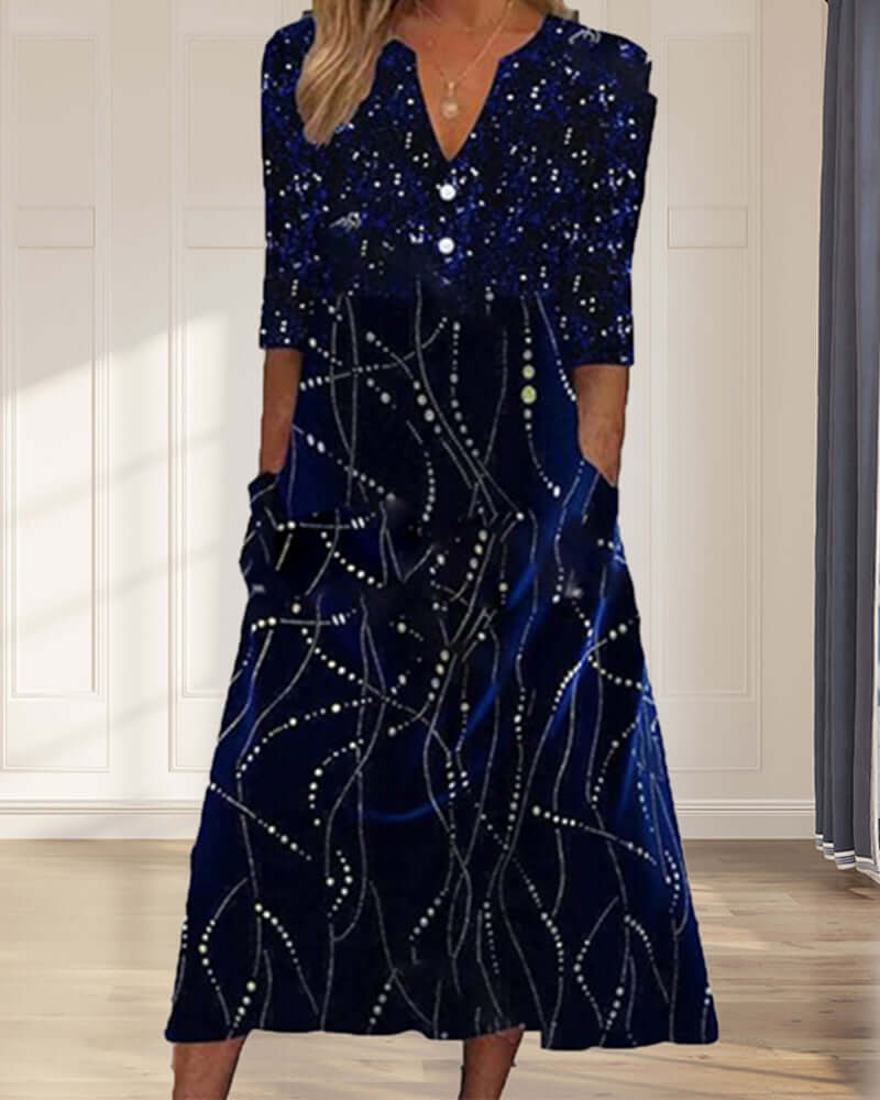 Soft Women's Crew Neck Sweater Dress