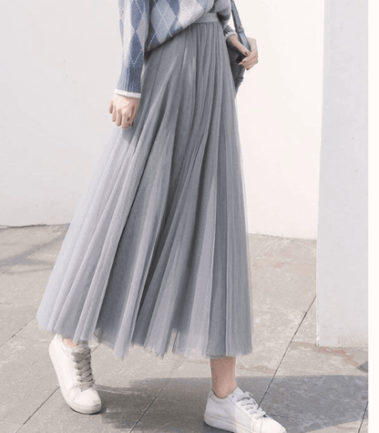 Ladies Long Maxi Flowy Skirt