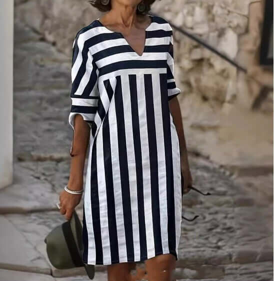 Comfortable Stripe Sundress - Easy Chic Style - Luxivelle
