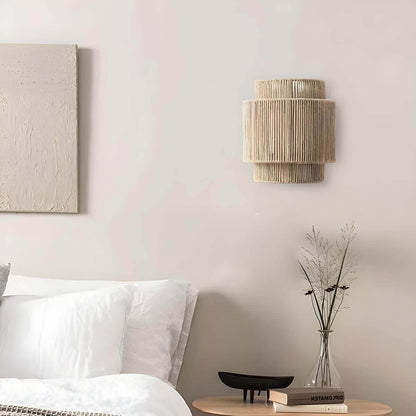 Rustic Jute Hanging Lamp 25x23cm