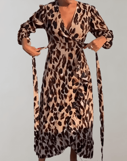 Fashionable Animal Print Sundress for Women