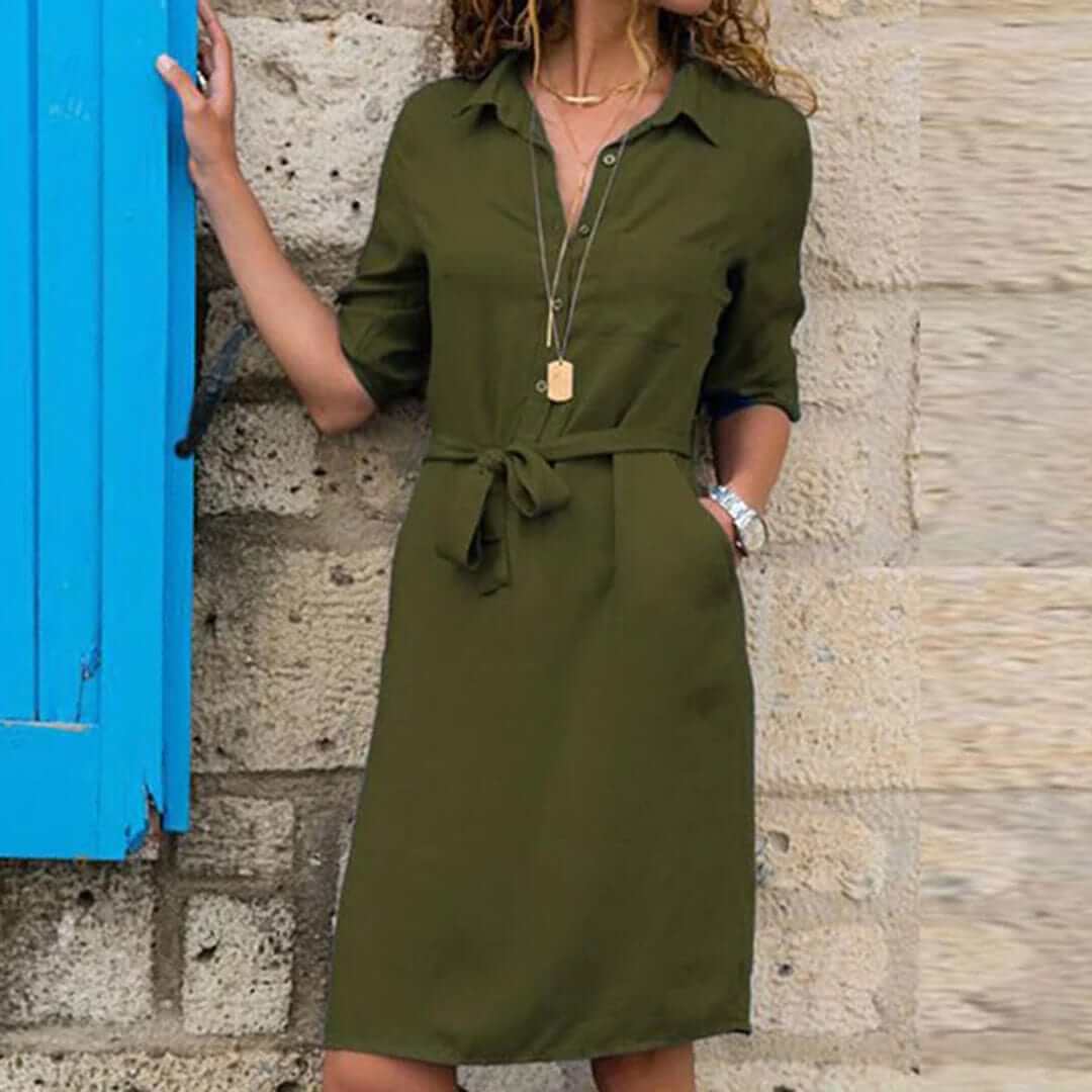Classic Comfortable Knee Length Dress