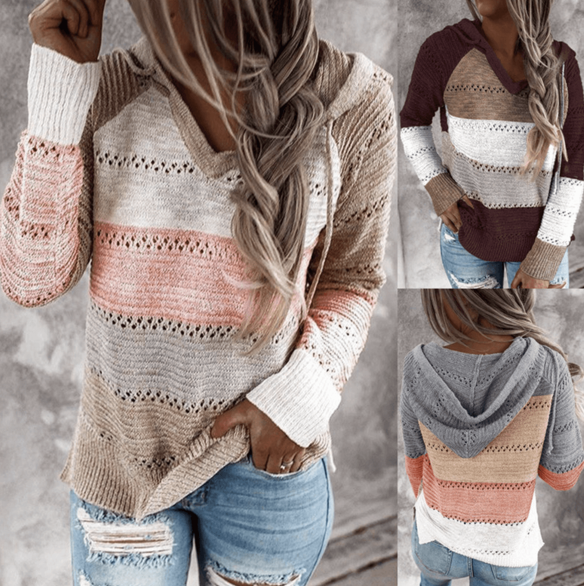 Soft Ladies Cashmere Pattern Sweater - Luxivelle