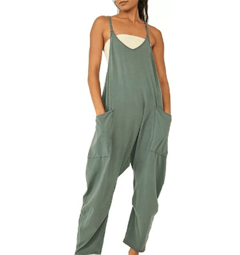 Summer Shorts Jumpsuit for Women with Pockets - Luxivelle
