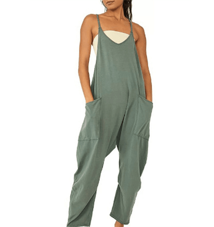 Summer Shorts Jumpsuit for Women with Pockets - Luxivelle