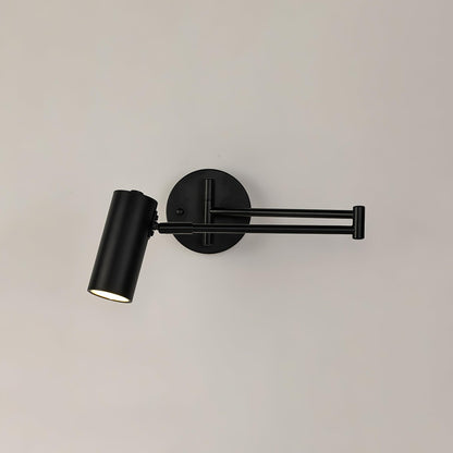 Flexible Brushed Steel LED Wall Light with Arm