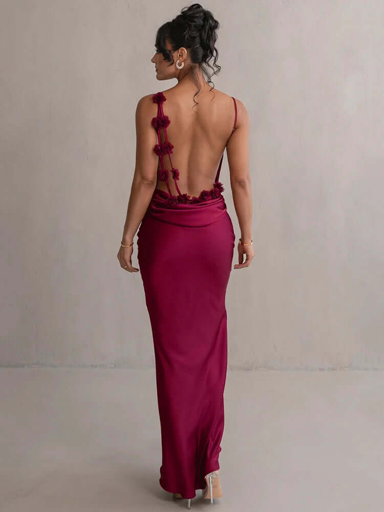 Luxurious Sleeveless Floral Prom Dress
