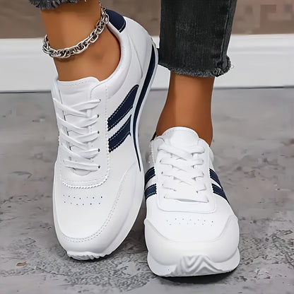 Comfortable Women's Leather Athletic Walking Sneakers