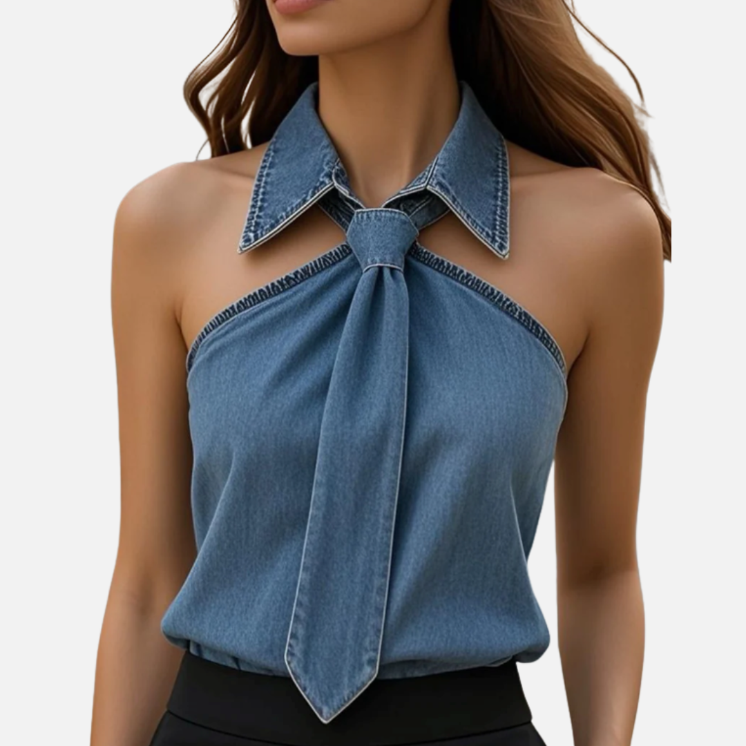 Women’s Chiq Tie-Neck Shirt