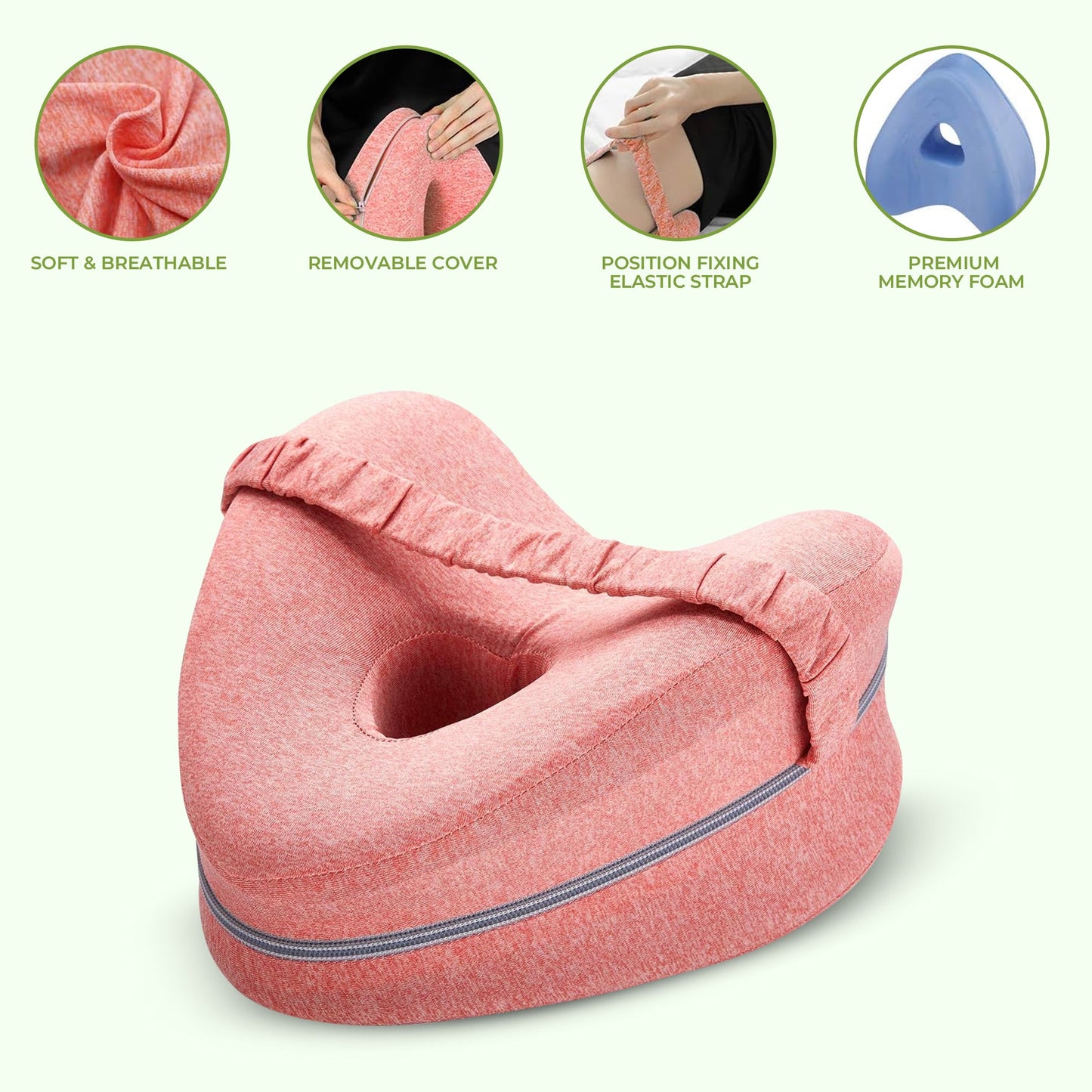 Comfortable Leg and Knee Contour Pillow