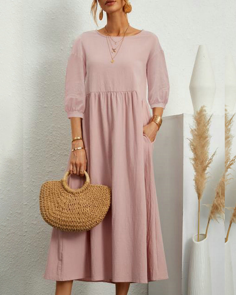 Loose Fit Bell Sleeve Dress