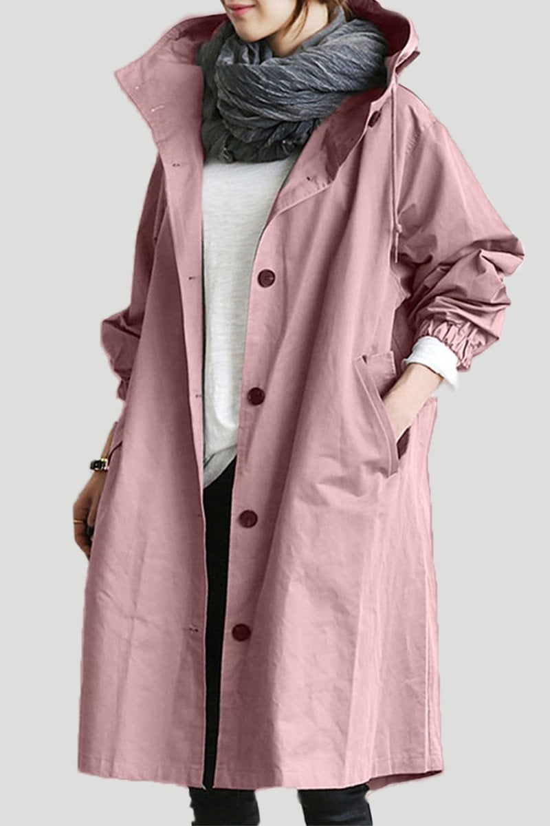 Waterproof Hooded Coat for Ladies Classic Fit