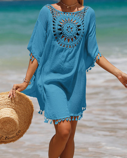 Bohemian Coastal Kaftan Dress