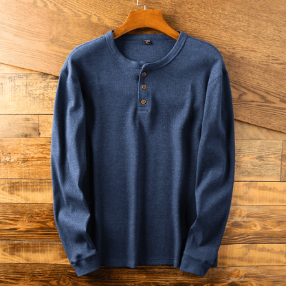 Charles | Heritage Cotton Henley T-Shirt