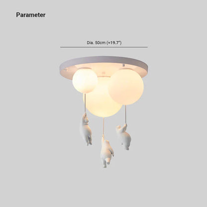 Cute Bear Nursery Pendant Light