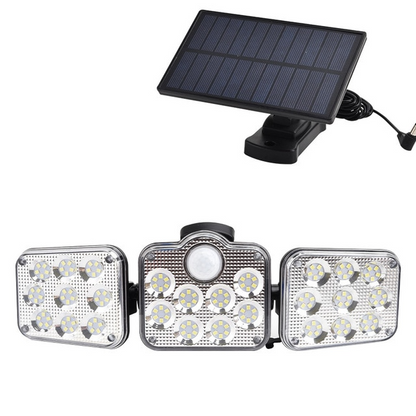 Bright Outdoor Motion Security Light with 3 Heads