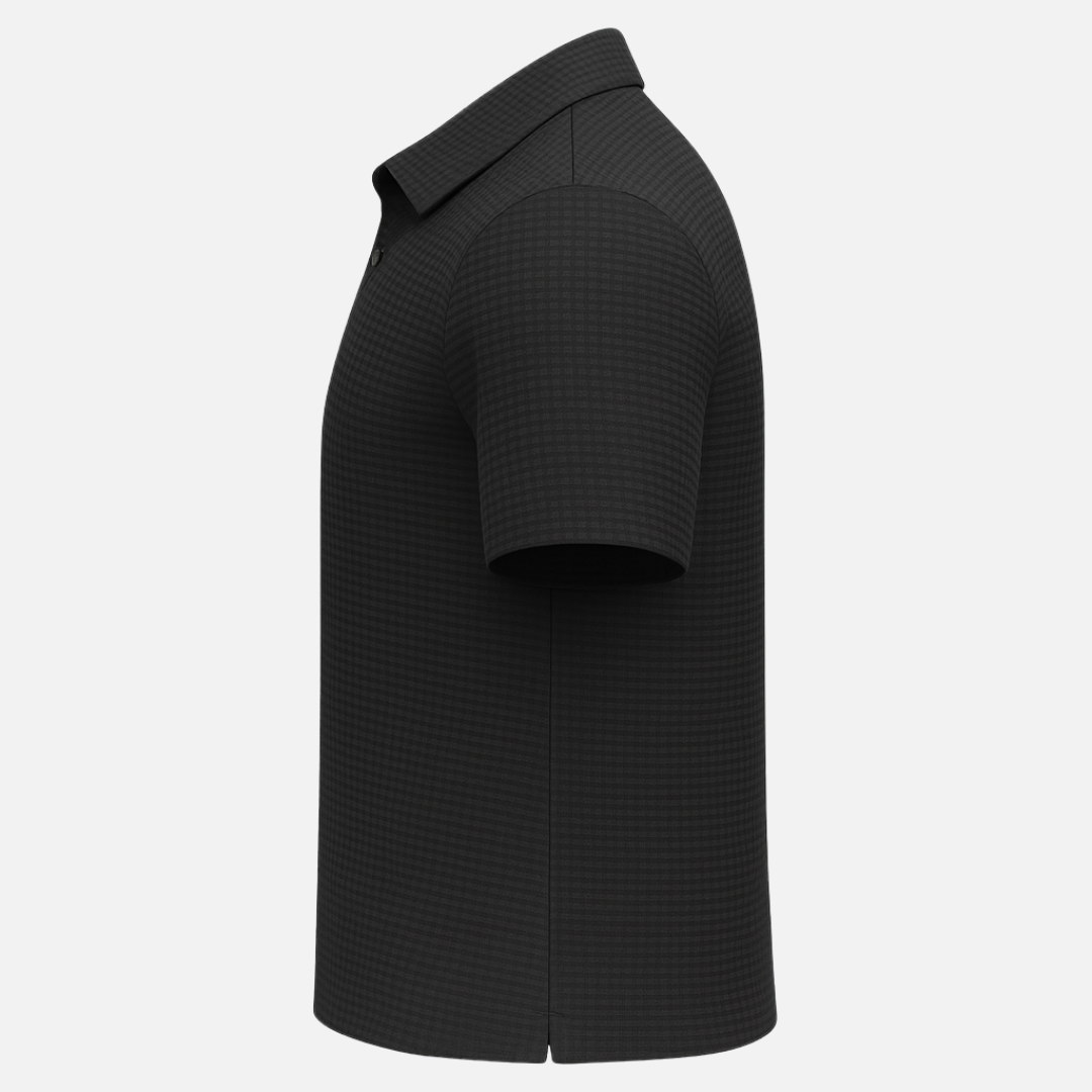 Men’s Waffle Short Sleeve Polo Shirt