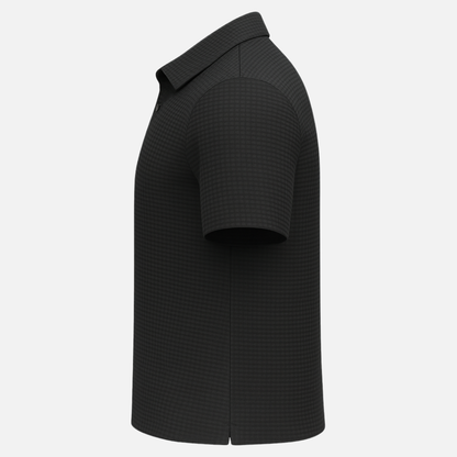 Men’s Waffle Short Sleeve Polo Shirt