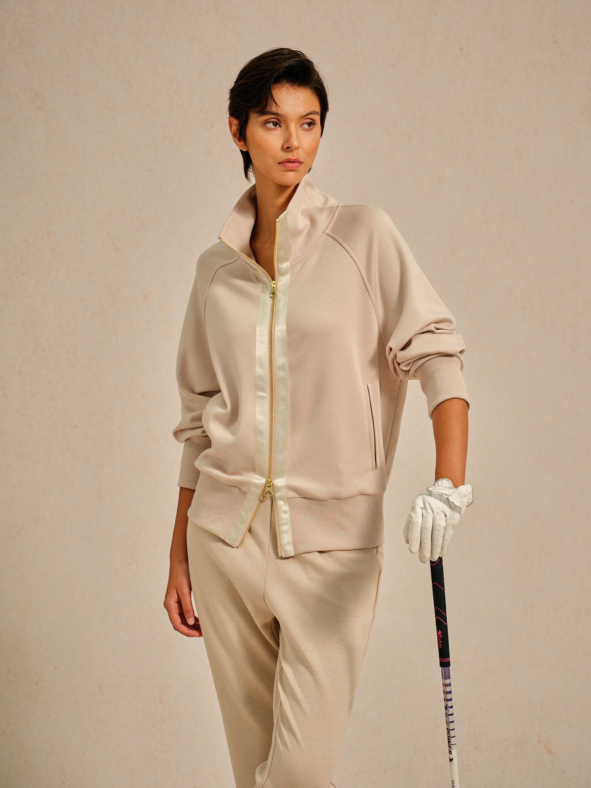Plush Fleece Long Sleeve Zip Jacket