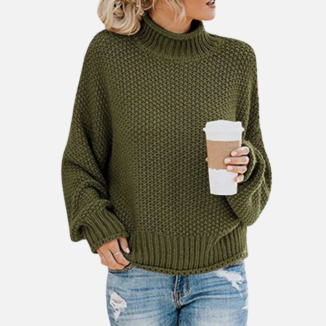 Maya | Mock-Neck Oversized Sweater