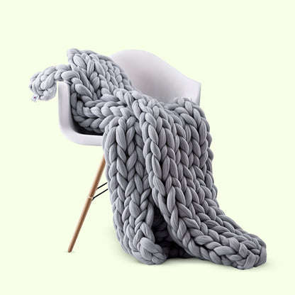 Plush Knit Throw Blanket - Warm & Fuzzy Home Blanket