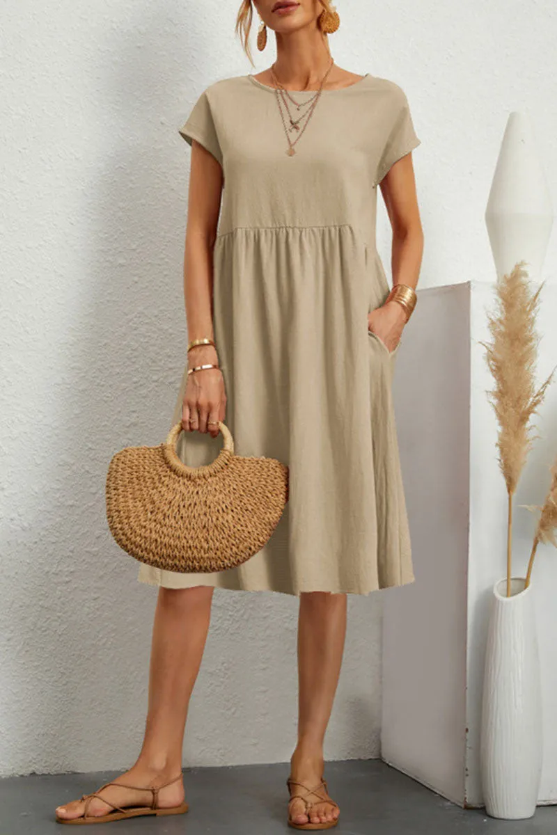 Variant image for Meli | Casual Midi Dress for Women - Lightweight Summer Style-57