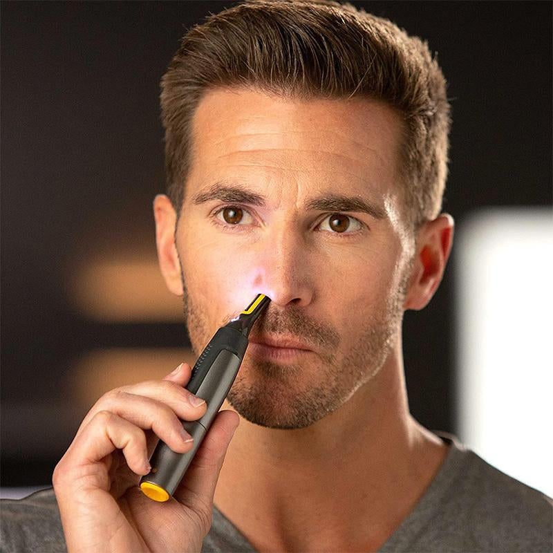 Compact Gentle Beard Trimmer for Nose and Eyebrows