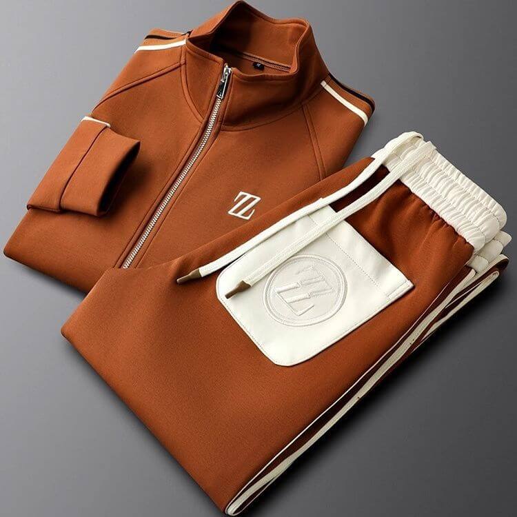 Men's Sporty Athletic Tracksuit Set