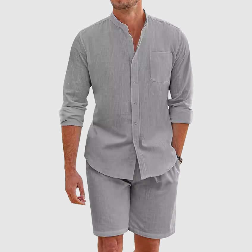 Comfortable Summer Shorts Shirt Combo Set