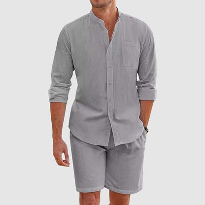 Comfortable Summer Shorts Shirt Combo Set