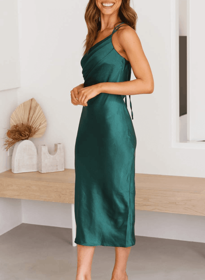 Luxurious Knee Length Slip Dress