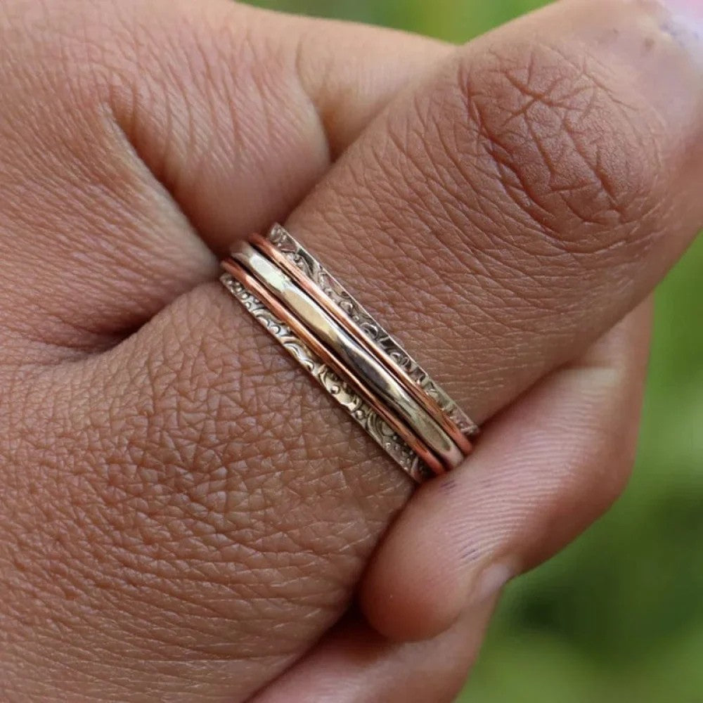 Vintage Style Gold Ring - Luxivelle